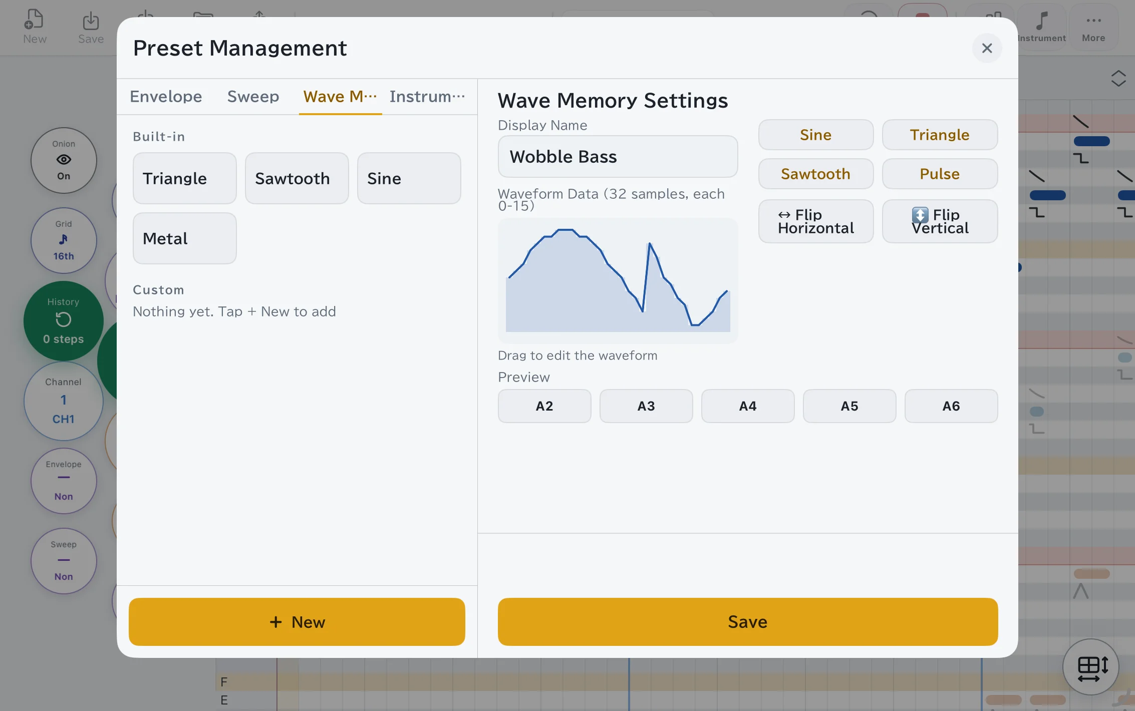Preset manager